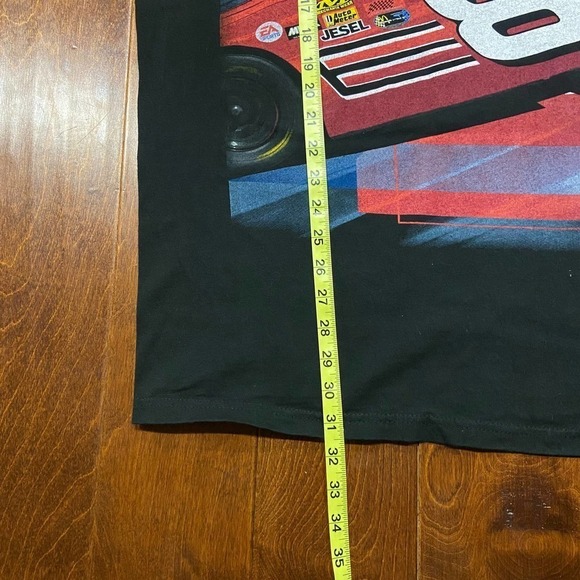 Dale Earnhardt Jr. Y2K 2004 All Over Print Black Red T-Shirt Men's Size XXL - Picture 6 of 8